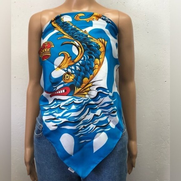 Palio du Siena Italian horse race multicoloured flag scarf - Picture 4 of 7